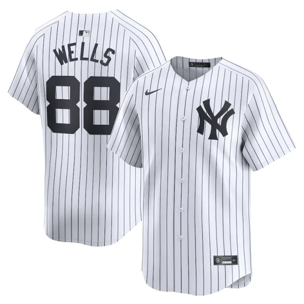 Austin wells new york yankees nike home limited player jersey White