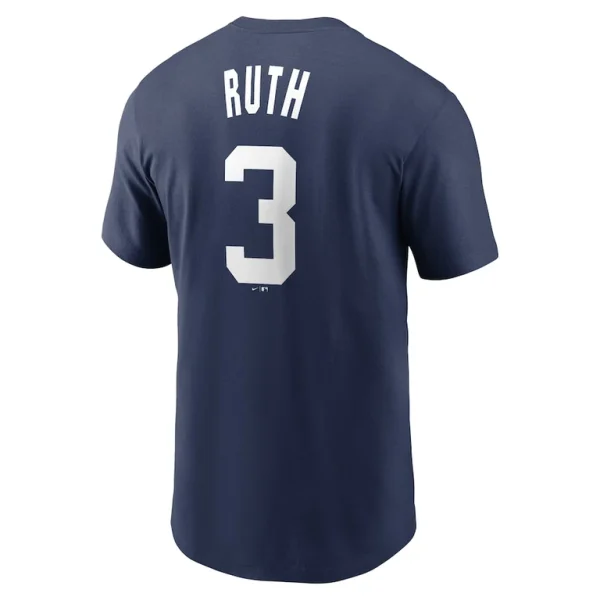 Babe ruth new york yankees nike fuse name number t shirt Navy L