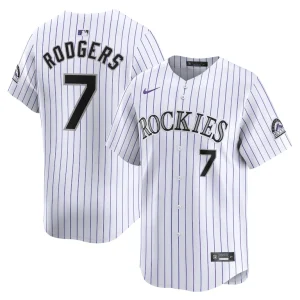 Brendan rodgers colorado rockies nike home limited player jersey White