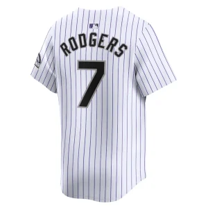 Brendan rodgers colorado rockies nike home limited player jersey White L