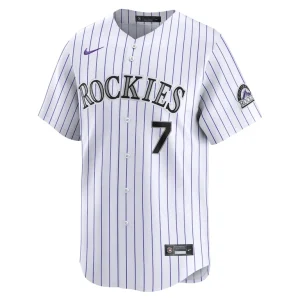 Brendan rodgers colorado rockies nike home limited player jersey White M
