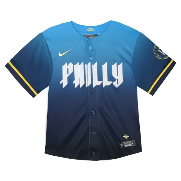 Bryce harper philadelphia phillies nike infant 2024 city connect limited player jersey Blue 18 MO