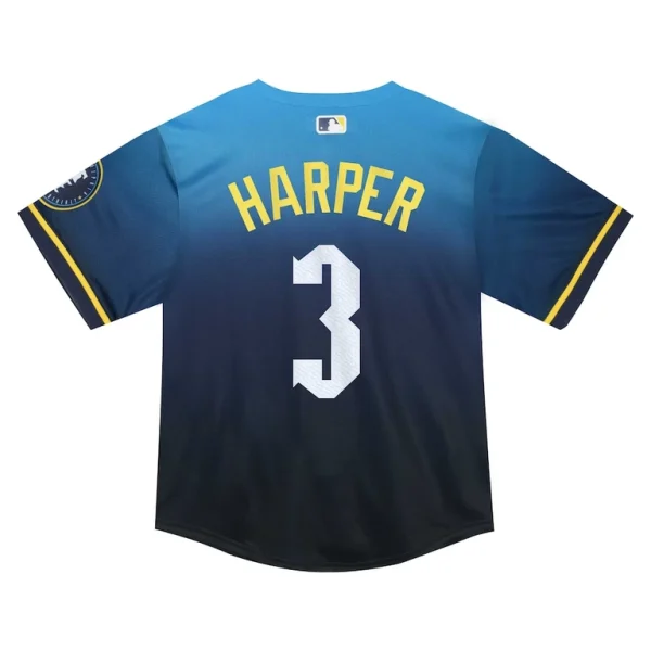 Bryce harper philadelphia phillies nike infant 2024 city connect limited player jersey Blue 24 MO