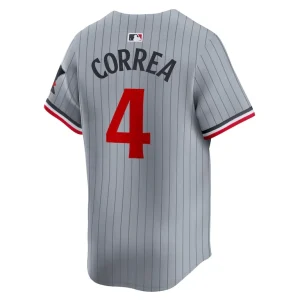 Carlos correa minnesota twins nike road limited player jersey – gray Multi L