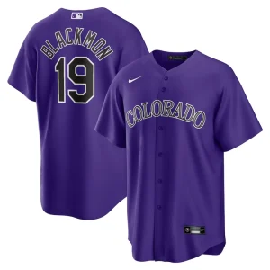 Charlie blackmon colorado rockies nike alternate replica player name jersey Purple