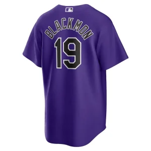 Charlie blackmon colorado rockies nike alternate replica player name jersey Purple L