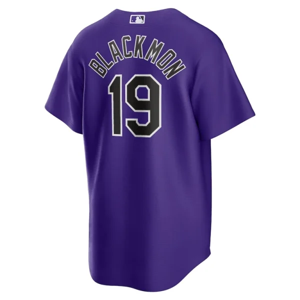 Charlie blackmon colorado rockies nike alternate replica player name jersey Purple L