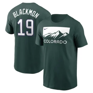 Charlie blackmon colorado rockies nike city connect name number t shirt Green