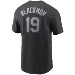 Charlie blackmon colorado rockies nike name number t shirt Black L