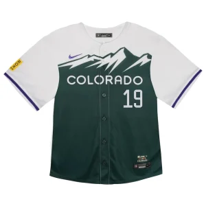 Charlie blackmon colorado rockies nike toddler city connect limited player jersey Green 3T