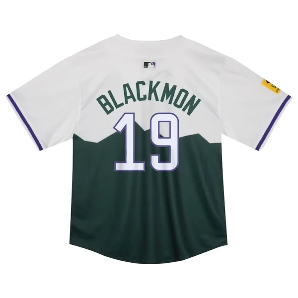 Charlie blackmon colorado rockies nike toddler city connect limited player jersey Green 4T