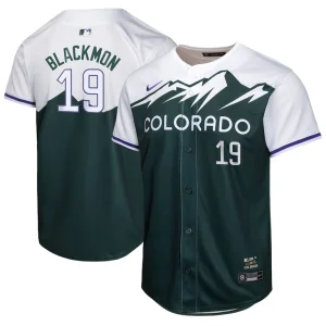 Charlie blackmon colorado rockies nike youth city connect limited player jersey Green