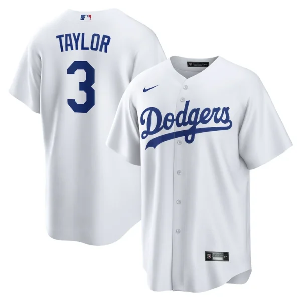 Chris taylor los angeles dodgers nike replica player jersey White