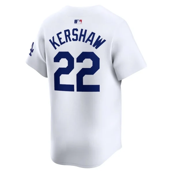 Clayton kershaw los angeles dodgers nike home limited player jersey White L