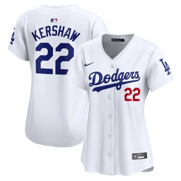 Clayton kershaw los angeles dodgers nike womens home limited player jersey White