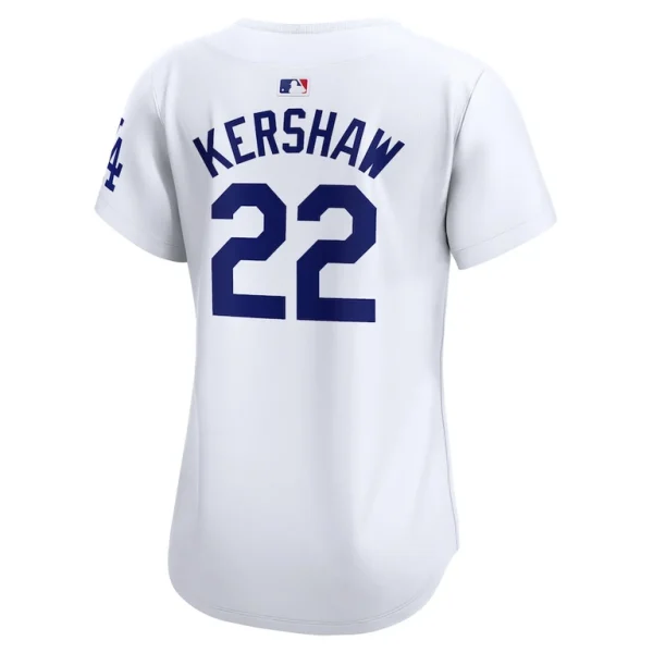 Clayton kershaw los angeles dodgers nike womens home limited player jersey White L