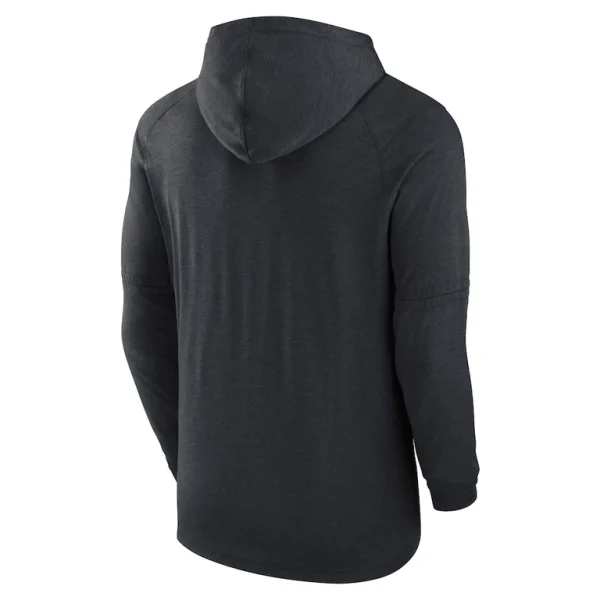 Cleveland guardians nike authentic collection tri blend performance pullover hoodie Heather black L
