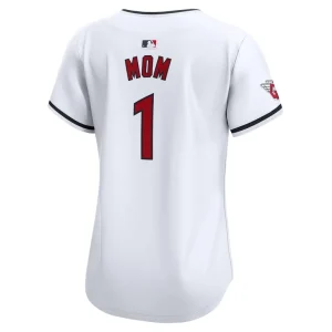 Cleveland guardians nike womens 1 mom home limited jersey White L