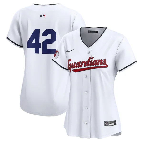 Cleveland guardians nike womens 2024 jackie robinson day home limited jersey – white Multi