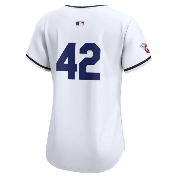 Cleveland guardians nike womens 2024 jackie robinson day home limited jersey – white Multi L