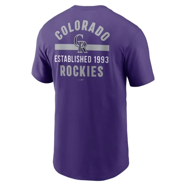 Colorado rockies nike 2 hit t shirt Purple L