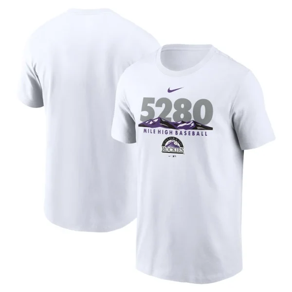 Colorado rockies nike 5280 mile high local team t shirt White
