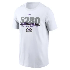 Colorado rockies nike 5280 mile high local team t shirt White M