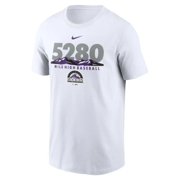 Colorado rockies nike 5280 mile high local team t shirt White M