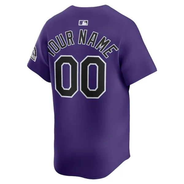 Colorado rockies nike alternate limited custom jersey Purple L