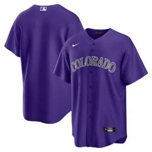 Colorado rockies nike alternate replica team jersey Purple