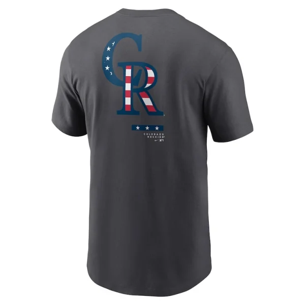 Colorado rockies nike americana t shirt anthracite Multi L
