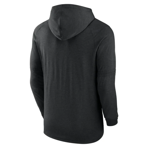 Colorado rockies nike authentic collection early work tri blend performance pullover hoodie Heather black L
