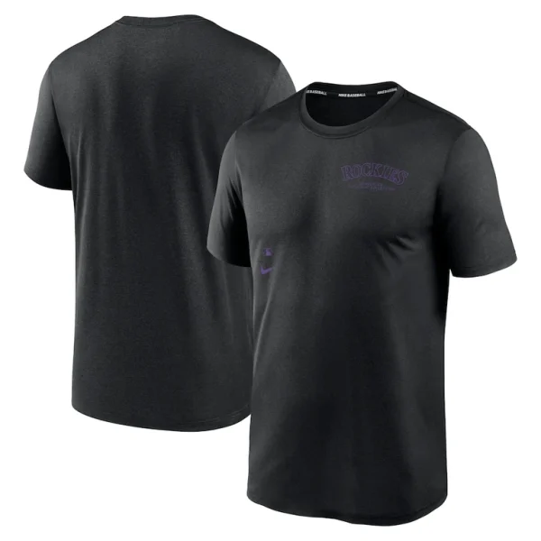 Colorado rockies nike authentic collection early work tri blend performance t shirt Black