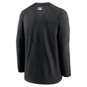 Colorado rockies nike authentic collection logo performance long sleeve t shirt Black L