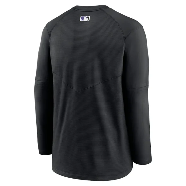 Colorado rockies nike authentic collection logo performance long sleeve t shirt Black L