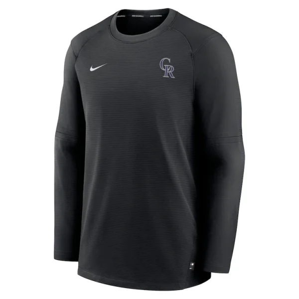 Colorado rockies nike authentic collection logo performance long sleeve t shirt Black M