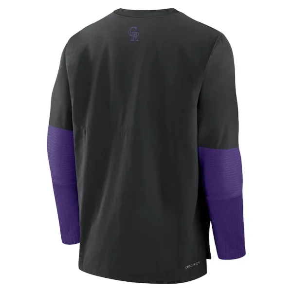 Colorado rockies nike authentic collection player lightweight performance long sleeve top Blackpurple L