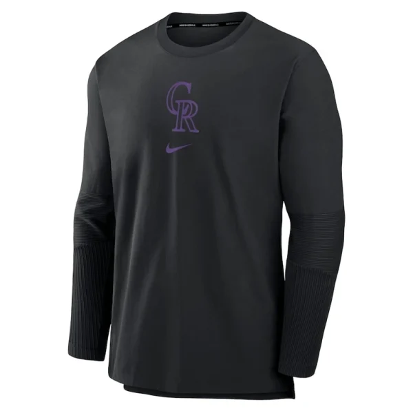 Colorado rockies nike authentic collection player performance pullover sweatshirt Black M