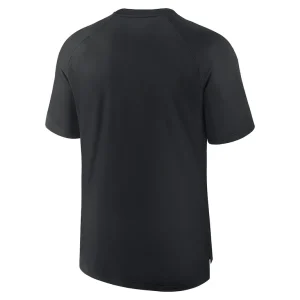 Colorado rockies nike authentic collection pregame raglan performance t shirt Black L