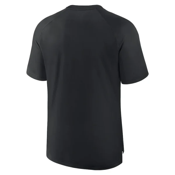 Colorado rockies nike authentic collection pregame raglan performance t shirt Black L