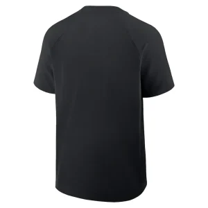 Colorado rockies nike authentic collection raglan short sleeve windshirt Black L