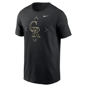 Colorado rockies nike camo logo t shirt Black M