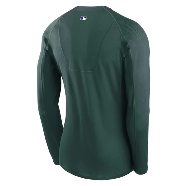 Colorado rockies nike city connect base layer raglan long sleeve performance t shirt Green L