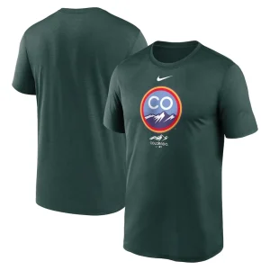 Colorado rockies nike city connect logo t shirt Green