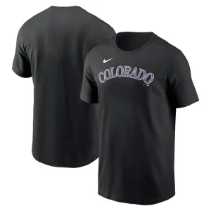 Colorado rockies nike fuse wordmark t shirt Black