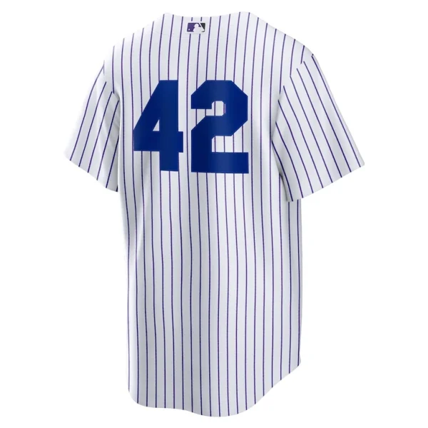 Colorado rockies nike home 2025 jackie robinson day replica jersey White L