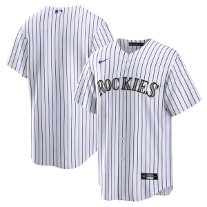 Colorado rockies nike home blank replica jersey White