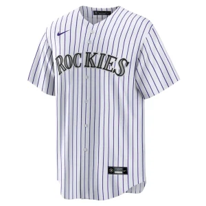 Colorado rockies nike home blank replica jersey White M