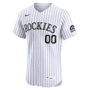 Colorado rockies nike home elite pick a player retired roster jersey White 44