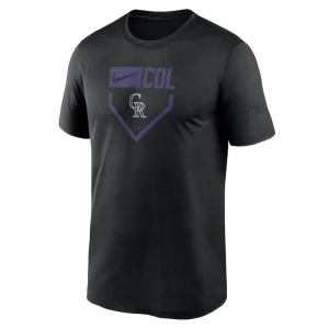 Colorado rockies nike home plate icon legend performance t shirt Black M